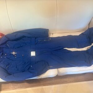 Vintage Bogner Blue Ski Suit with Belt